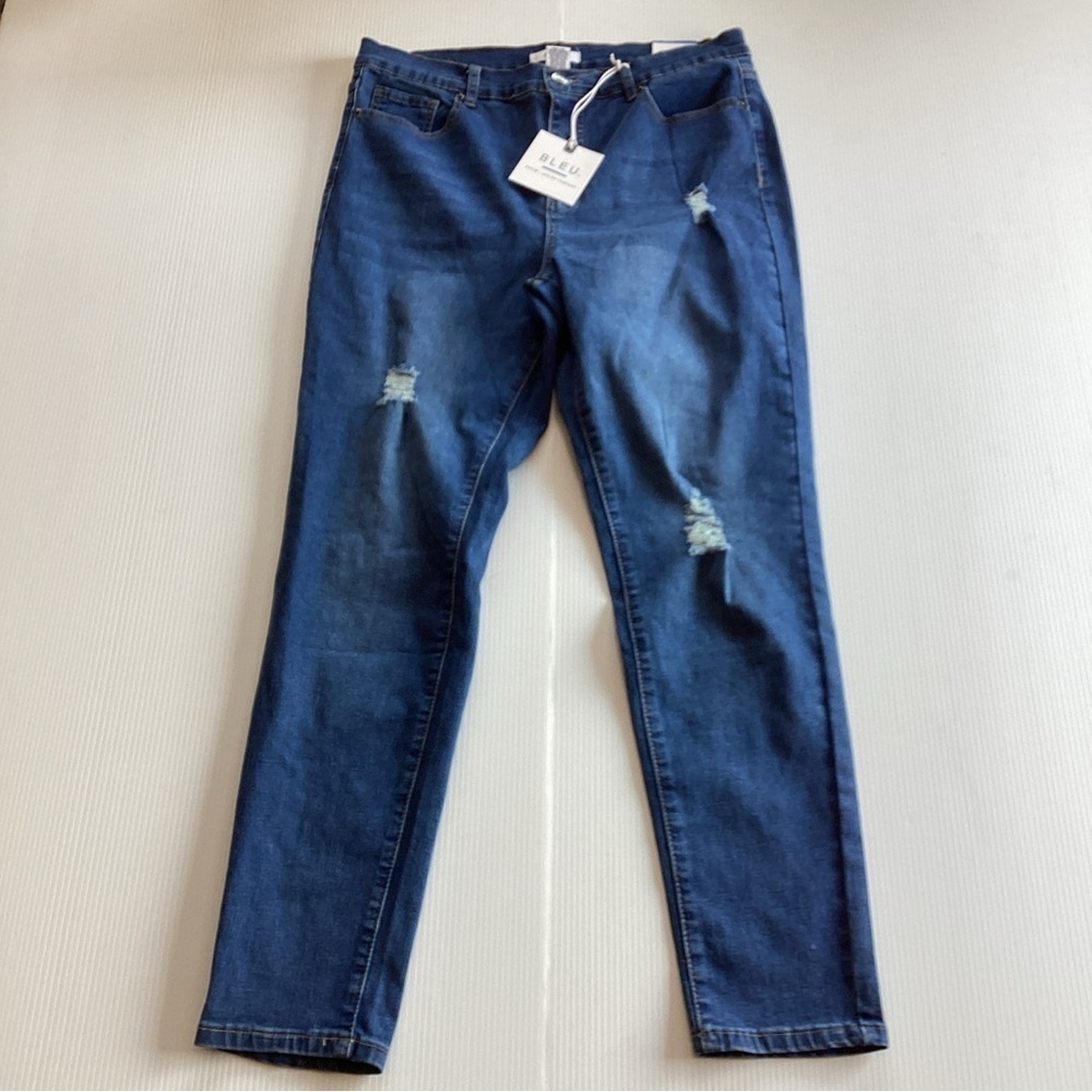 Bleu Brand Womens Jeans 14 Skinny Fit Stretch Soft Denim Black NWT